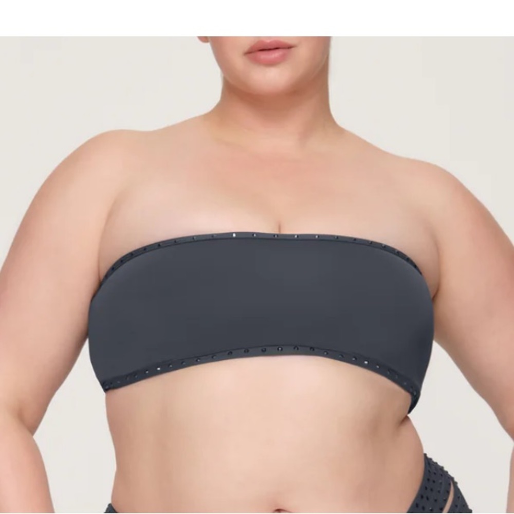 SKIMS Rhinestone Swim Bandeau Bikini Top & Bottom